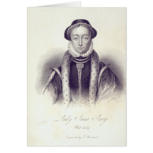 Lady Jane Grey, engraved by S. Freeman (Front)
