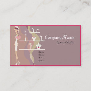 Lady Jewellery Shopping Business Cards