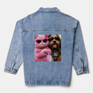 Lady Justice Aura Gothic Graphic T-Shirt Lawyer Denim Jacket