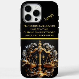 Lady Justice Balancing Scales iPhone 16 Pro Max Case