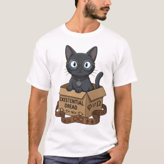 Lady Justice Black Cat Philosophy & Law T-Shirt