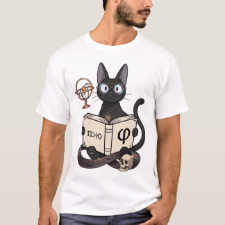 Lady Justice Black Cat Philosophy & Law T-Shirt