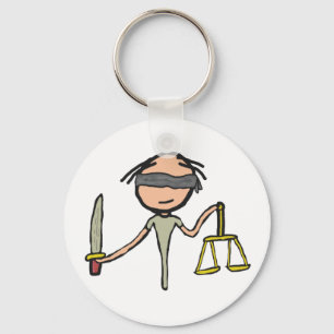 Lady Justice Key Ring