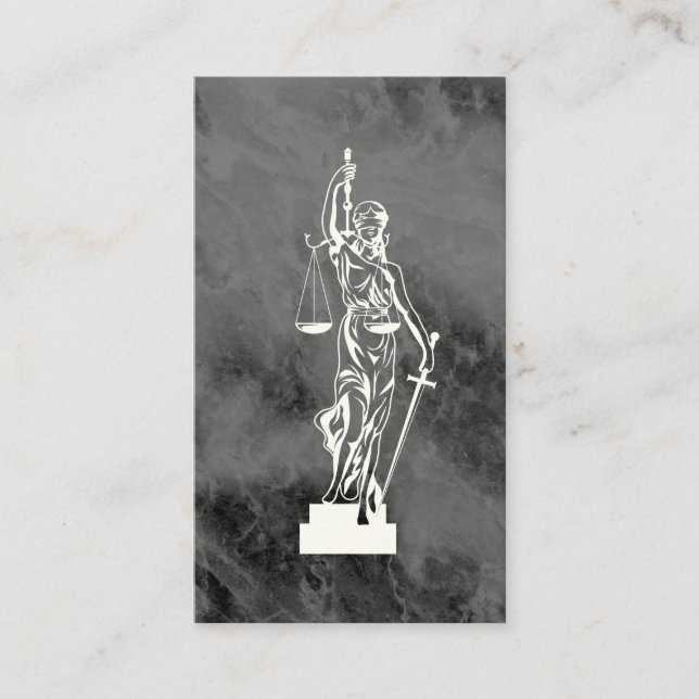 Lady Justice Law Appointment Card (Front)