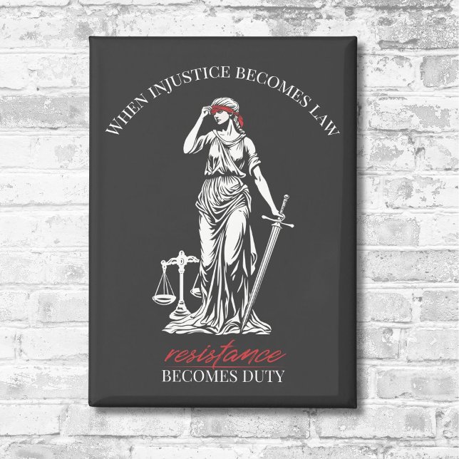 Lady Justice Resistance Magnet (Creator Uploaded)