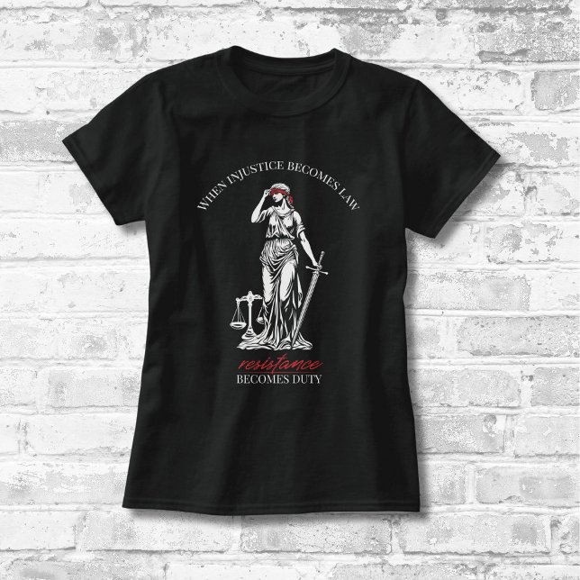 Lady Justice Resistance T-Shirt (Creator Uploaded)