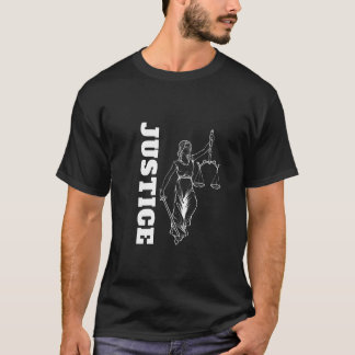 Lady Justice – Scales of Truth Law Design T-Shirt