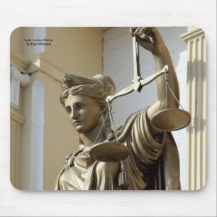 Lady Justice Statue, Virginia City, Nevada Mouse Pad