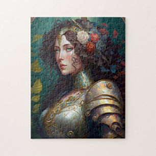 Lady Knight Warrior Armour Fantasy Art Jigsaw Puzzle