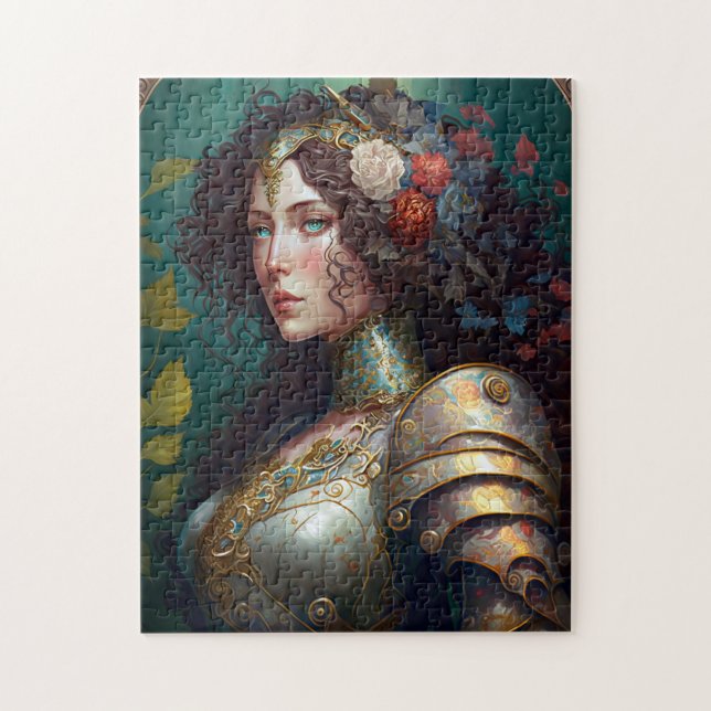 Lady Knight Warrior Armour Fantasy Art Jigsaw Puzzle (Vertical)