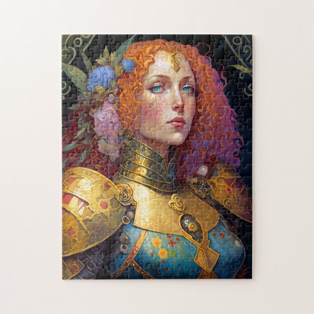Lady Knight Warrior Armour Fantasy Art Jigsaw Puzzle (Vertical)