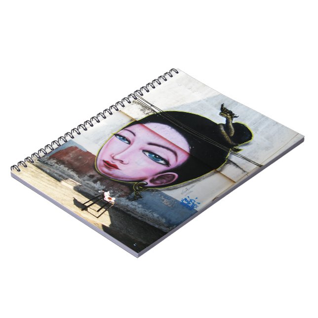 Lady Lao Graffiti Street Art Notebook (Left Side)