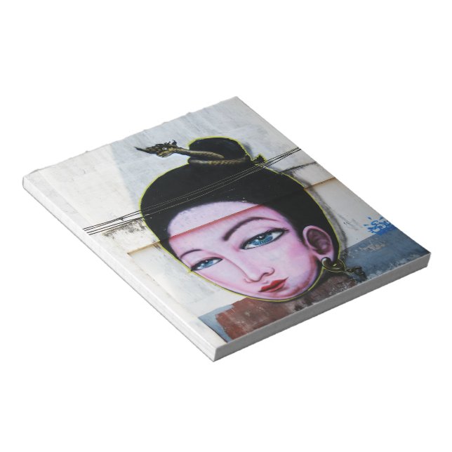 Lady Lao Graffiti Street Art Notepad (Angled)