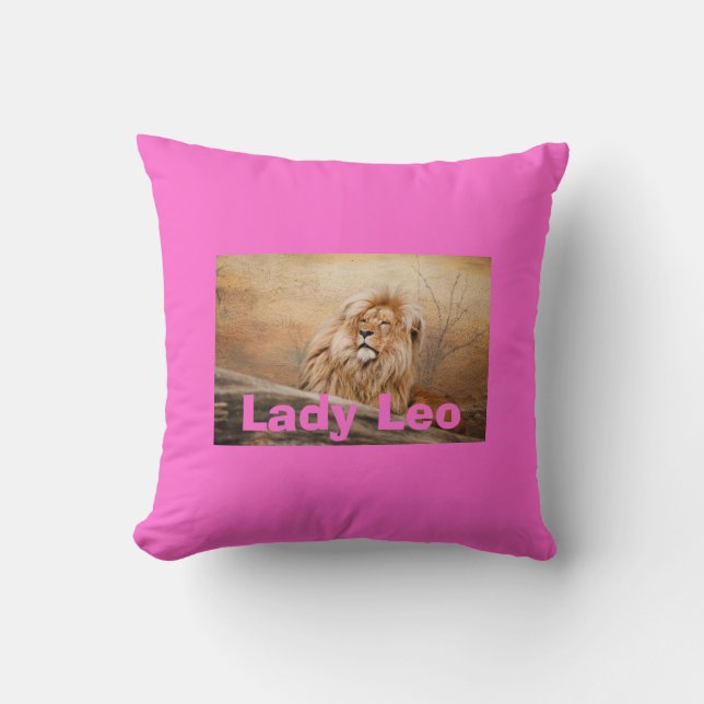 Lady Leo Lion Pillows (Front)