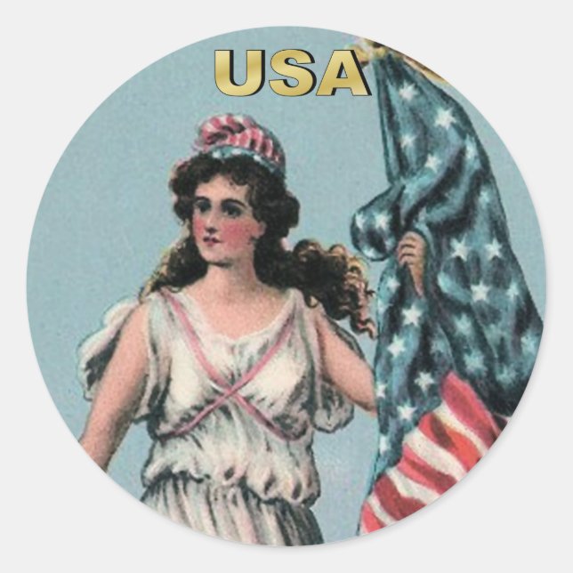 Lady Liberty 1 Sticker (Front)