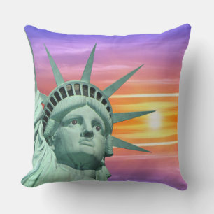 Lady Liberty and Sunrise Cushion