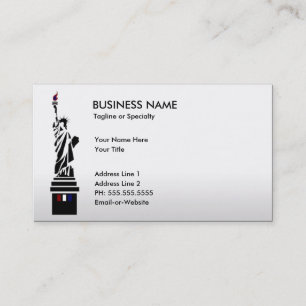 lady liberty business card