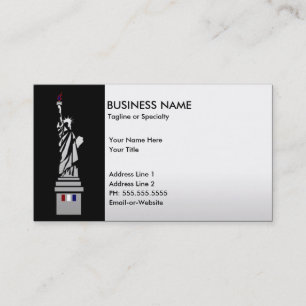 lady liberty business card