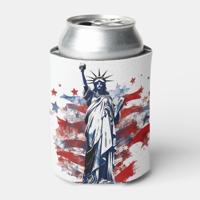 Lady Liberty Can Cooler (Can Front)