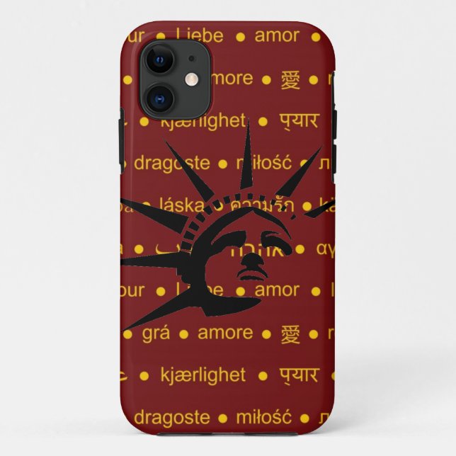 Lady Liberty Case-Mate iPhone Case (Back)