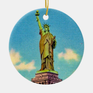 Lady Liberty Ceramic Ornament