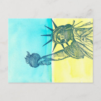 Lady Liberty for Ukraine Postcard