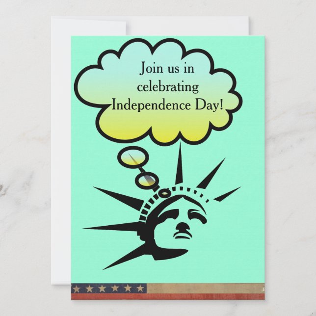 Lady Liberty Invitation (Front)