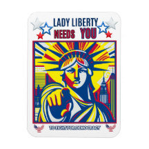 Lady Liberty Needs YOU! White BG fight oligarchy