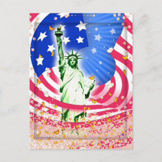 Lady Liberty, New York Postcard