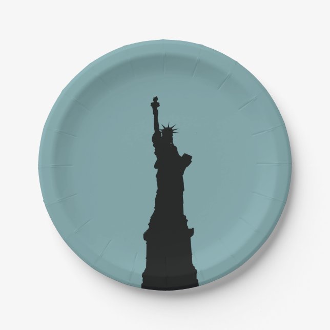 Lady Liberty Paper Plates (Front)
