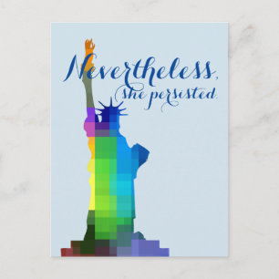 Lady Liberty Persisted Postcard