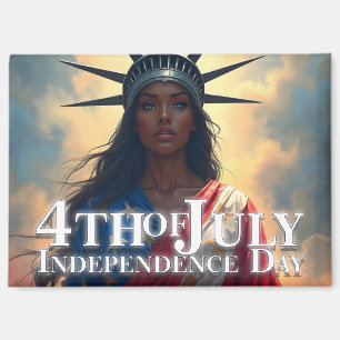 Lady Liberty Reimagined – A New Face of Freedom Magnet