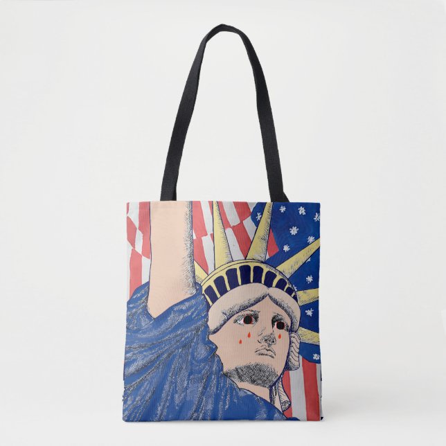 Lady Liberty Tears - Tote Bag (Front)