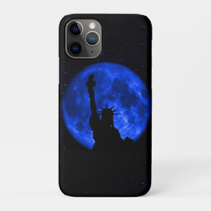 Lady Liberty Under the Blue Moon iPhone 11 Pro Case