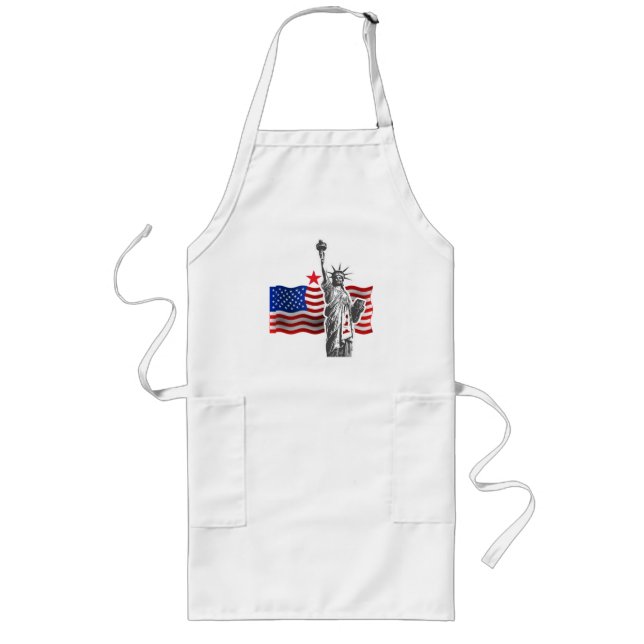 Lady Liberty with US Flag Apron (Front)