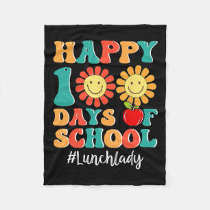 Lady Life Happy 100th Day Of School 100 Days Smart Fleece Blanket
