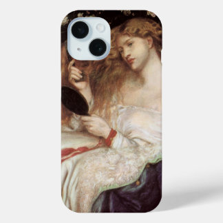 Lady Lilith by Rossetti, Vintage Victorian Portait iPhone 15 Case
