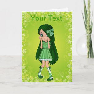Lady Lime Greeting Card