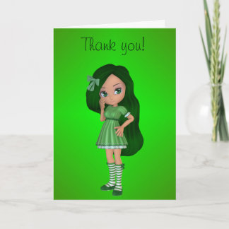 Lady Lime Thank You Card