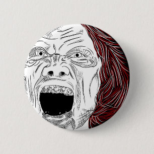 Lady Luck 6 Cm Round Badge