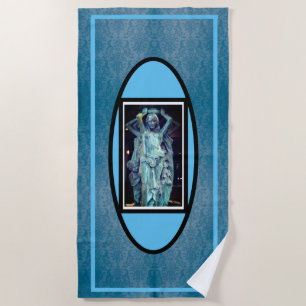 Lady luck beach towel