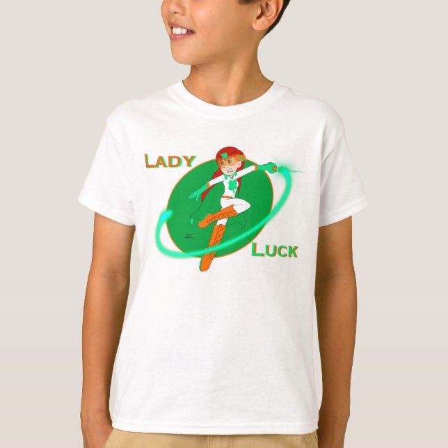 Lady Luck boy’s T-Shirt (Front)
