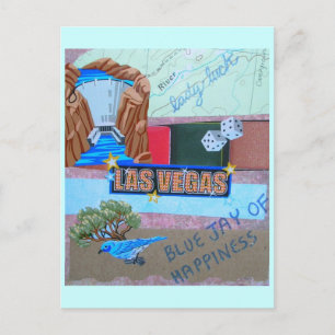 Lady Luck Collage Postcard