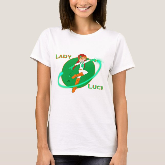Lady Luck Superhero Shirt (Women)  (Front)