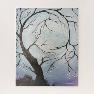 Lady Luna puzzle with gift box by Mendi Vernatter