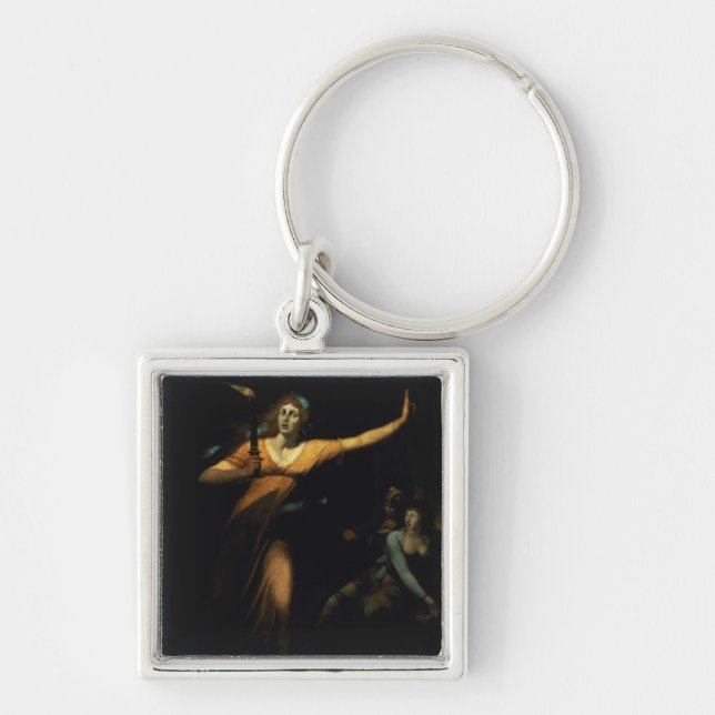 Lady Macbeth Sleepwalking, 1783 (oil on canvas) Key Ring (Front)