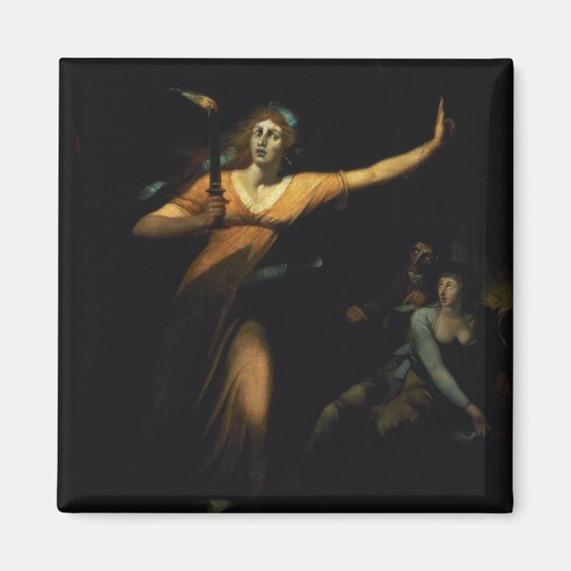 Lady Macbeth Sleepwalking, 1783 (oil on canvas) Magnet (Front)