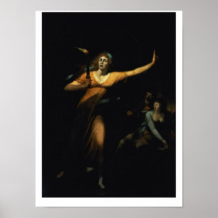 Lady Macbeth Sleepwalking, 1783 (oil on canvas) Poster