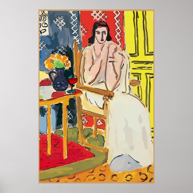 Lady Matisse with Brandy Glass Poster (Front)