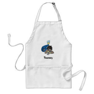 Lady mermaid custom name standard apron